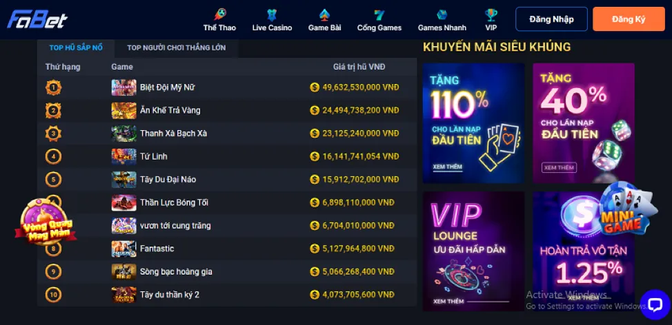 Banner khuyến mãi Nổ Hũ độc quyền x888 game